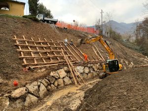 Grata viva su scarpata