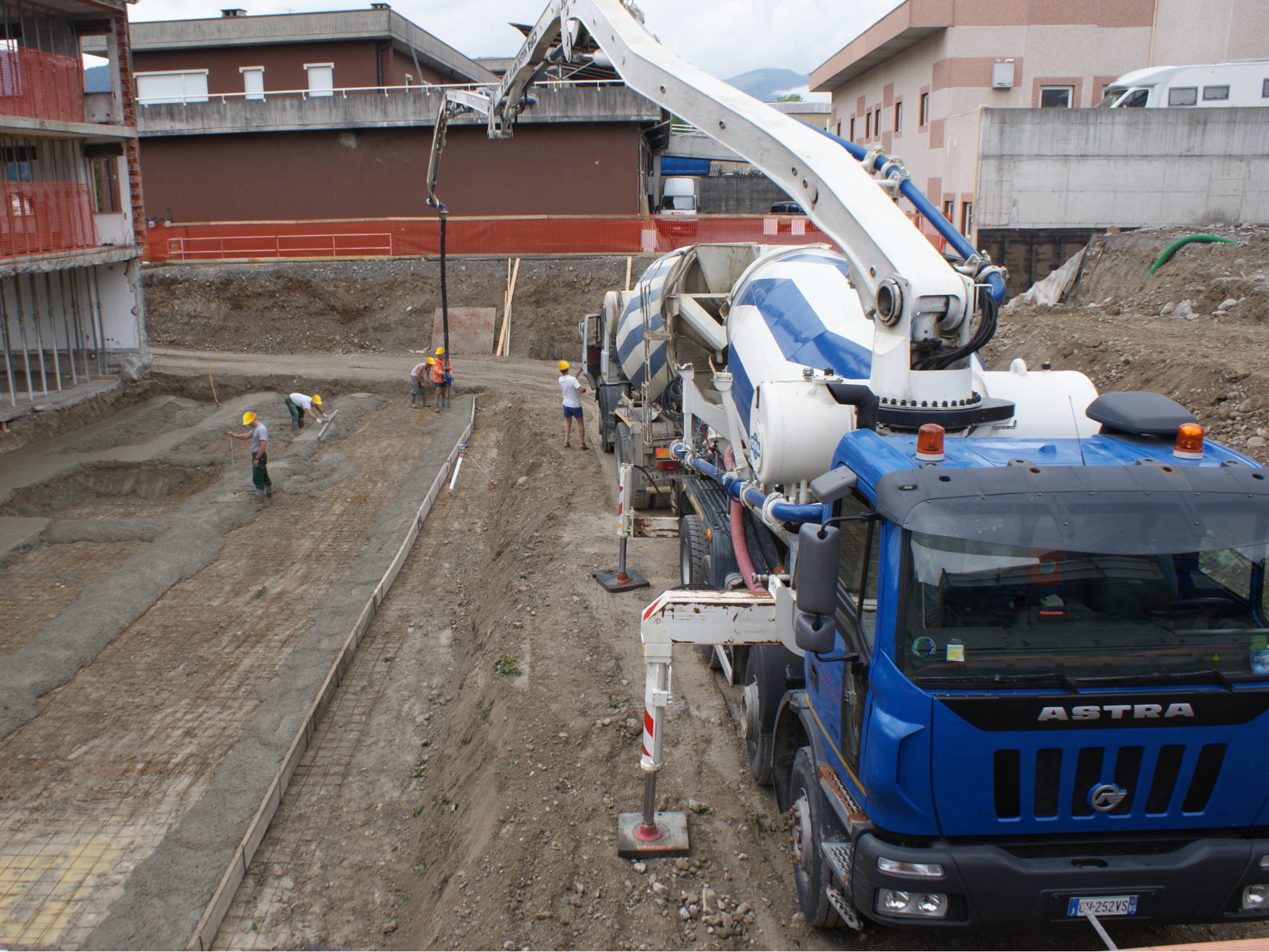 Getto magrone sottofondazione