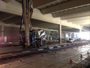 Getto pavimento in calcestruzzo